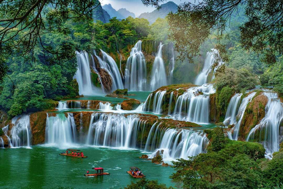 Ban Gioc Waterfall in Cao Bang, Vietnam