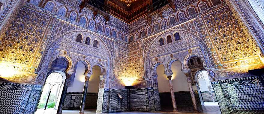 Interior of the Seville Royal Alcazar in Spain Interior of the Seville Royal Alcazar in Spain