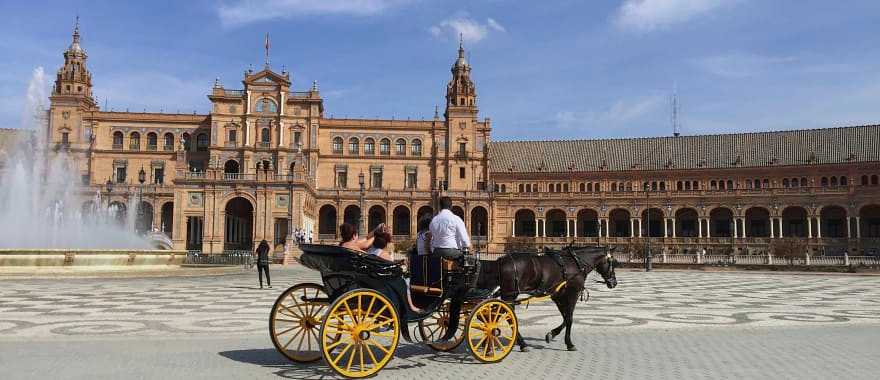 cabby in Plaza de España, Seville