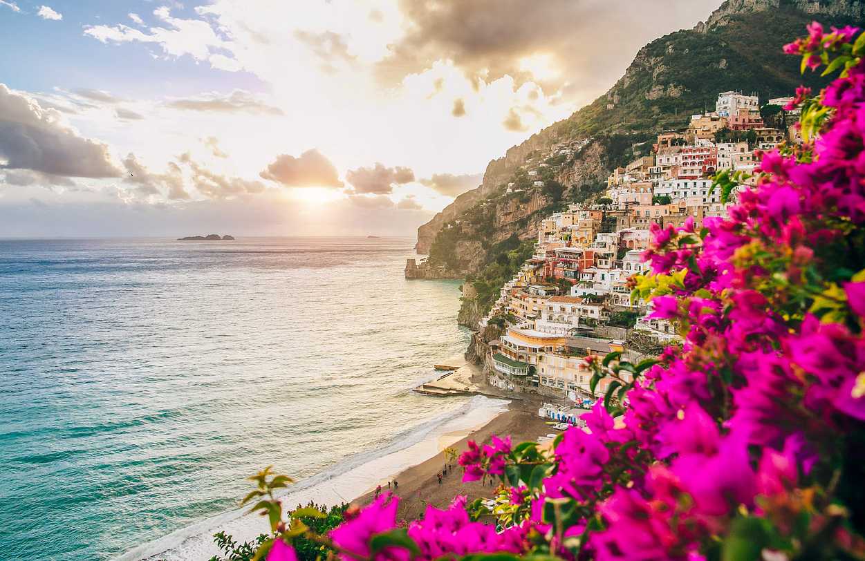 Sunrise in Positano, Italy