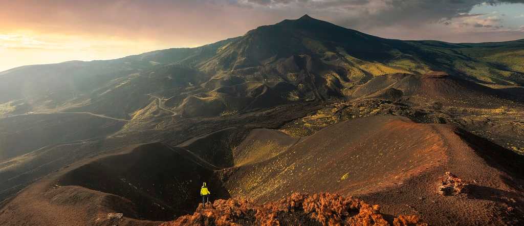 Mount Etna in Sicily, Italy.  Mount Etna in Sicily, Italy.