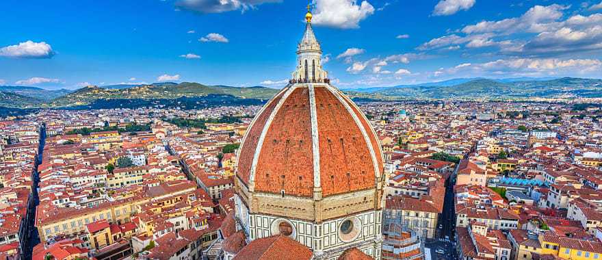 Architecture of landmark Duomo in Florence, Italy