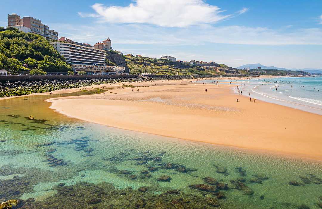 Plage de la Côte des Basques in Biarritz, France