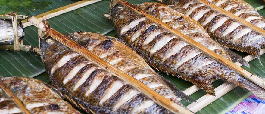 Street food in Laos.