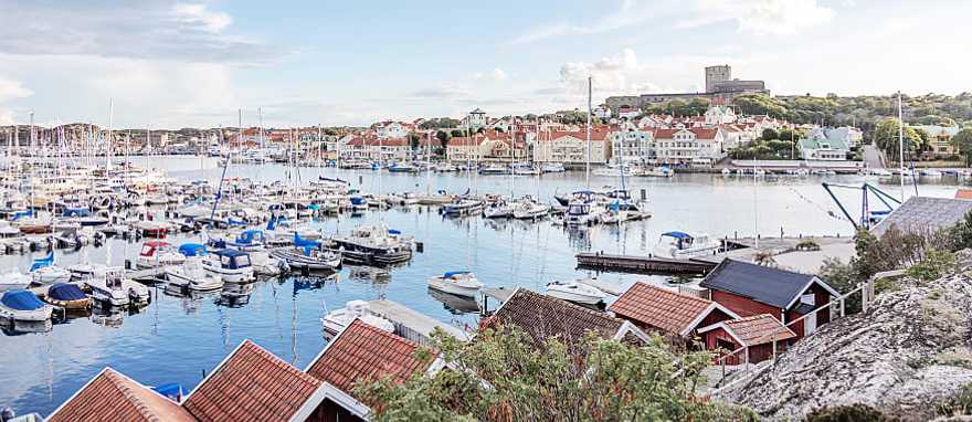 View of Marstrand in Sweden.