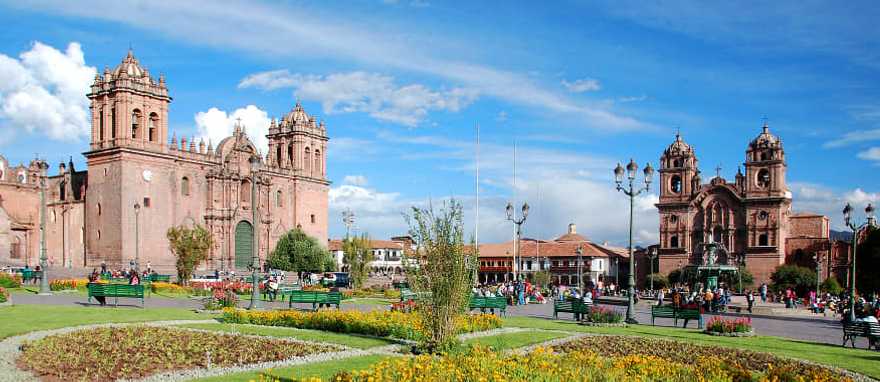 Plaza de Armes in Cusco, Peru