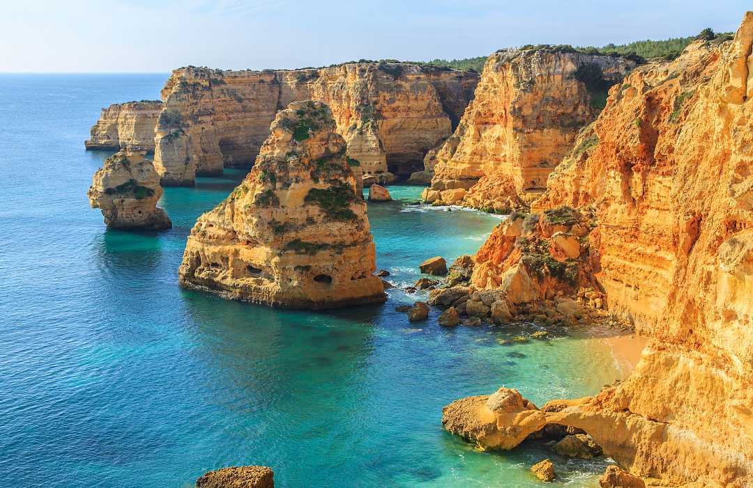 Praia da Rocha in Algarve, Portugal