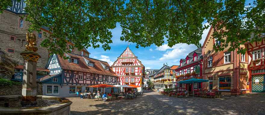 German village in the Rheingau region of Germany