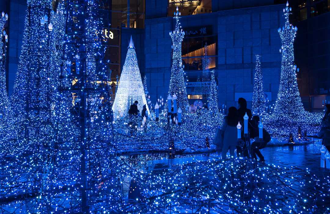 Christmas illuminations in Tokyo, Japan