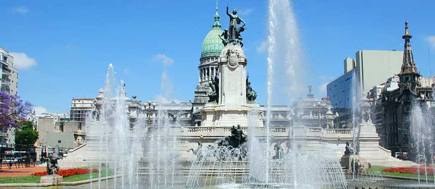 Plaza del Congreso in Buenos Aires, Argentina