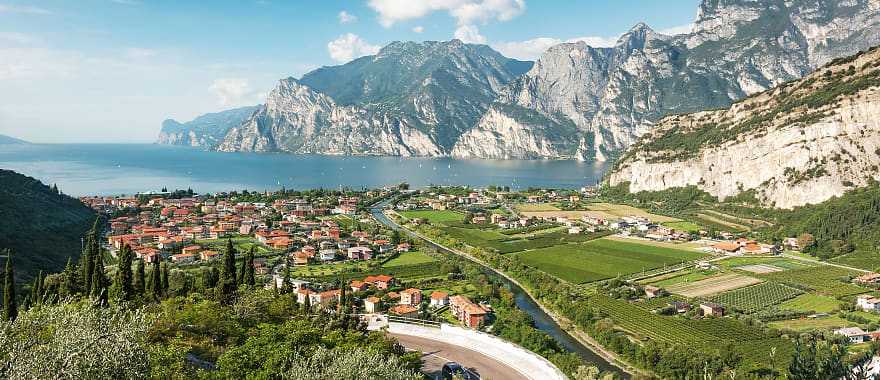 Panoramic view of Lake Garda, Italy