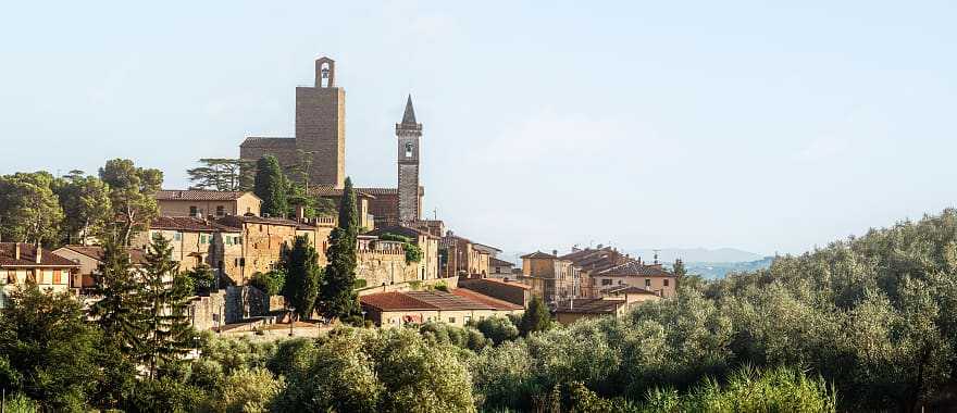 Vinci, Leonardo’s birthplace village in Tuscany, Italy.