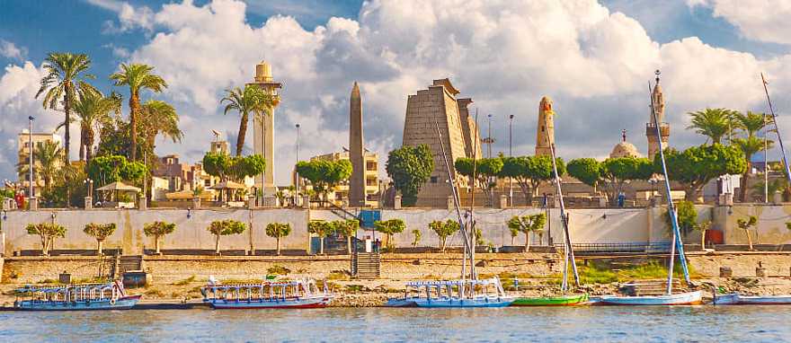 Karnak Temple on the Nile River in Luxor, Egypt