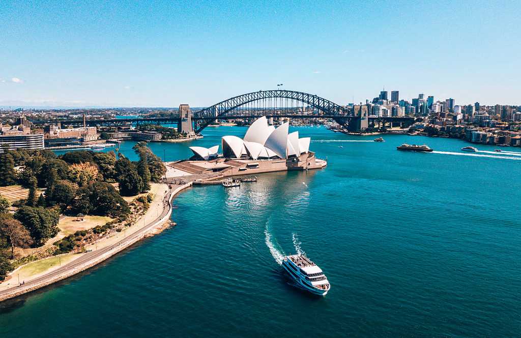 Ferry in Sydney Harbor, Australia Ferry in Sydney Harbor, Australia