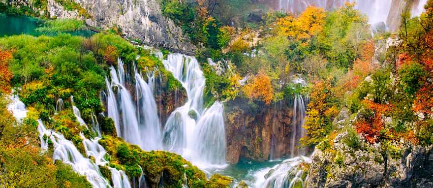 Waterfalls in Plitvice Lakes National Park, Croatia. Waterfalls in Plitvice Lakes National Park, Croatia.