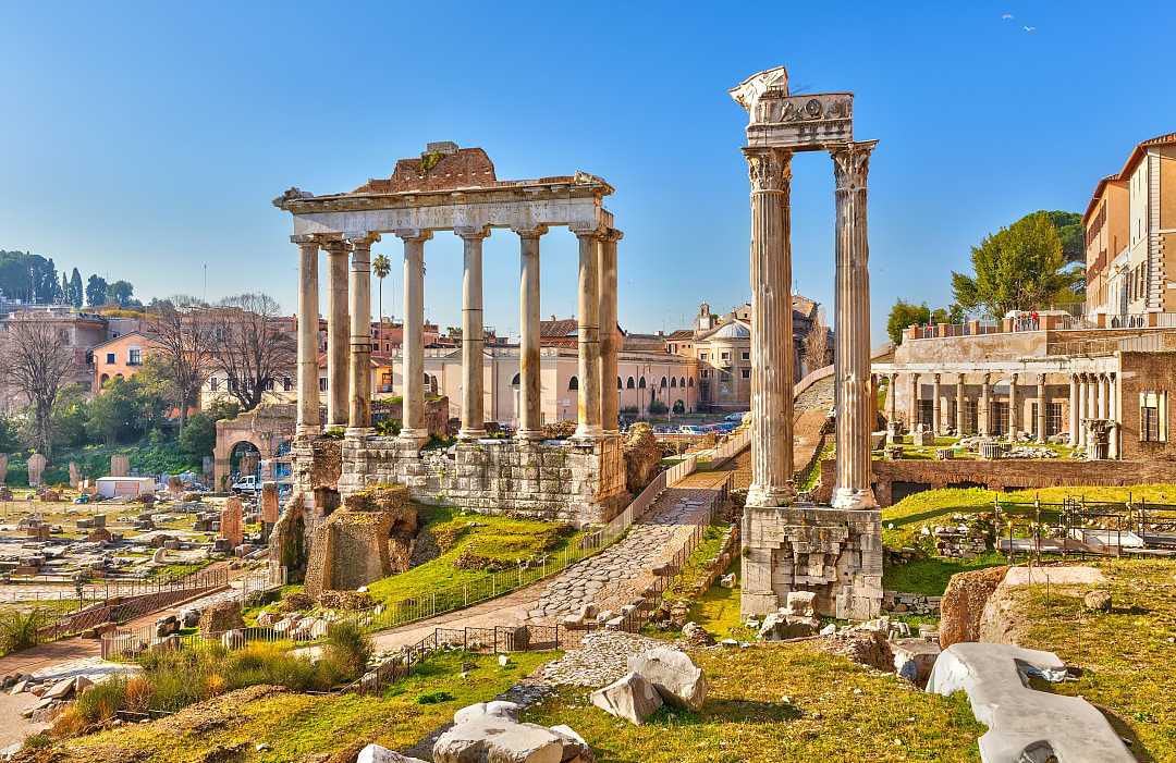 The Roman Forum in Rome, Italy