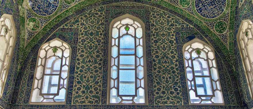 Topkapi Palace interior in Istanbul, Turkey. 