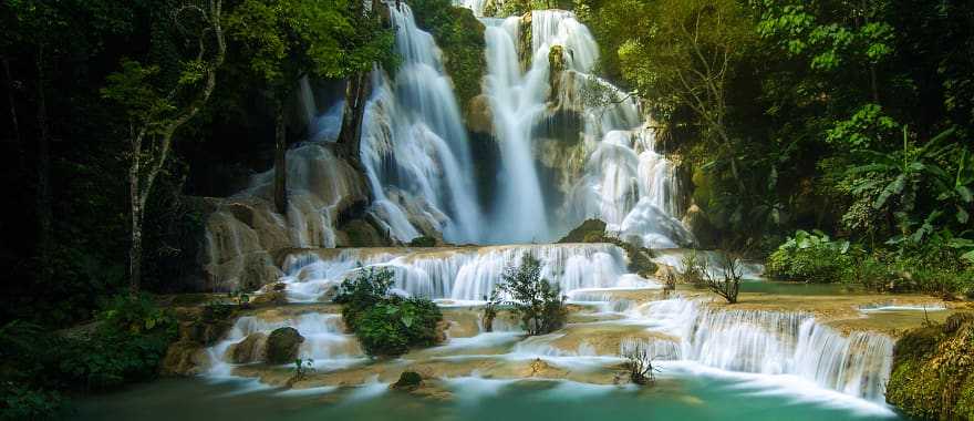 Kuang Si waterfall in Luang Prabang, Laos