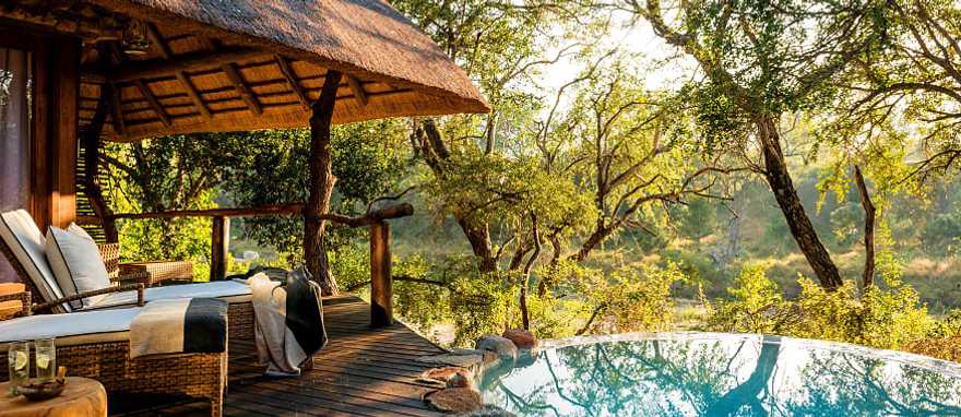 Luxurious pool at Dulini Lodge in South Africa. Photo courtesy: Dulini Lodge