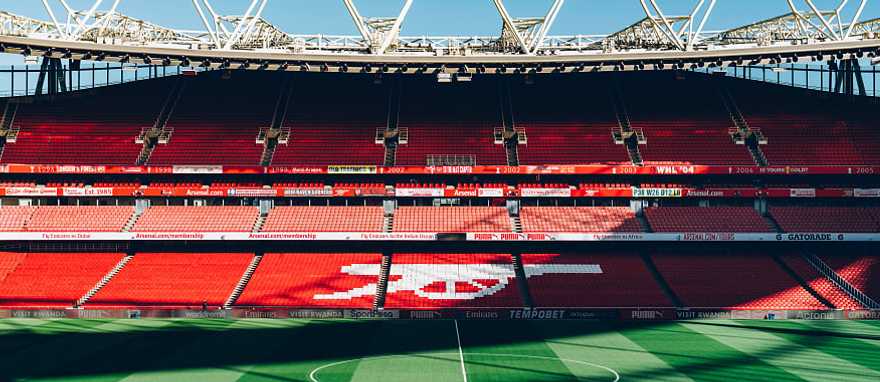 Emirates Stadium, home to Arsenal Football Club in London, England