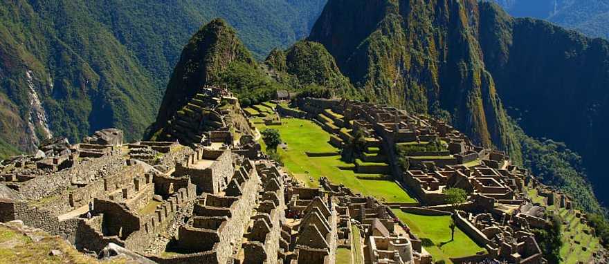 The great Inca city of Machu Picchu in Peru The great Inca city of Machu Picchu in Peru