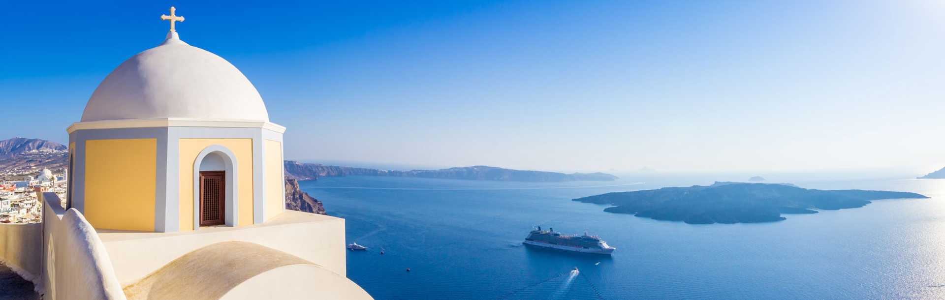 Santorini island in Greece