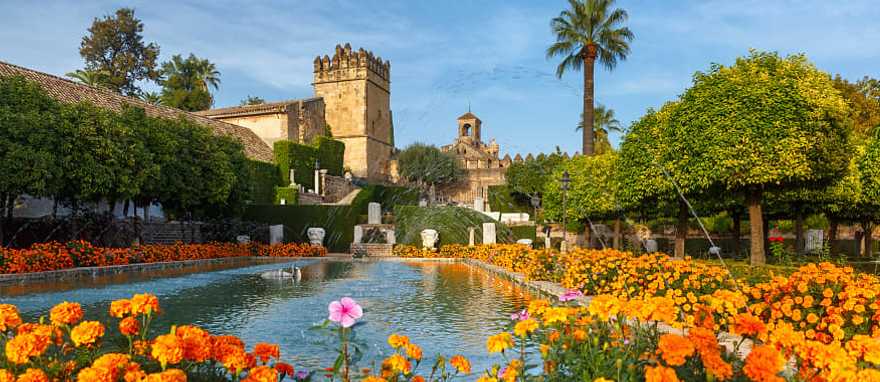 Experience the spirit of luxury on a visit to the lush medieval castle, Alcazar of Cordoba