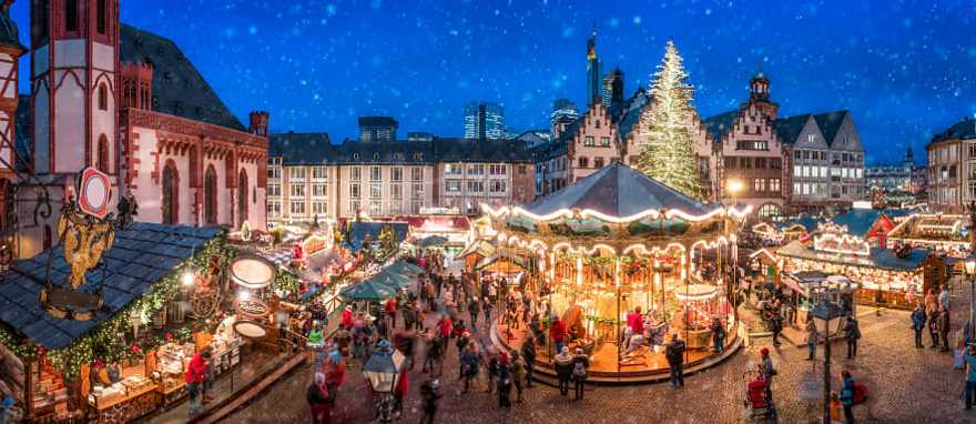 Christmas Market in Frankfurt, Germany.