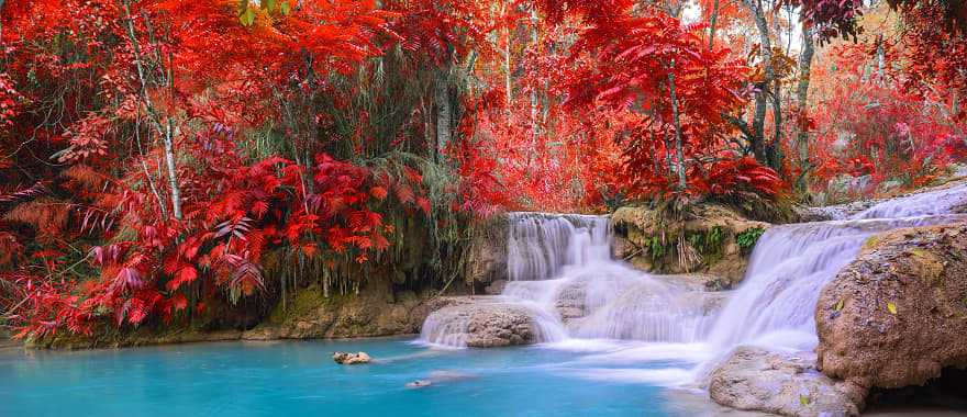 Kuang Si waterfall in Laos 