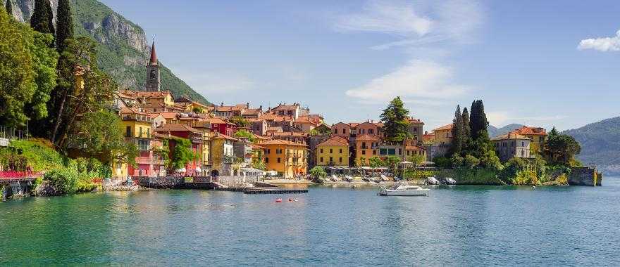 Colorful town of Varenna on Lake Como, Italy