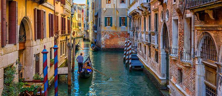 Take an unforgettable gondola ride through Venice at sunset
