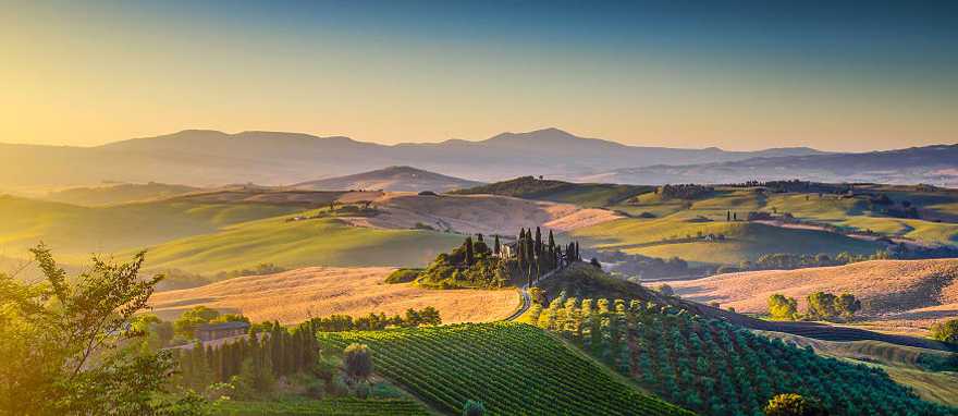 Val d'Orcia in Tuscany, Italy