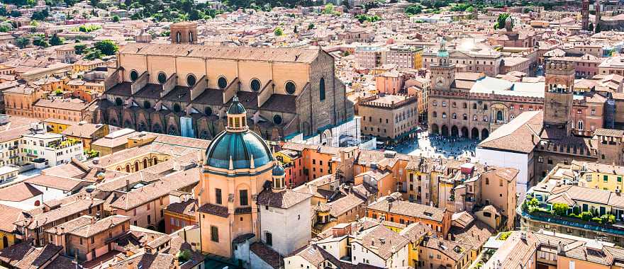 Walk through the historic city of Bologna to see one of the oldest universities in Europe