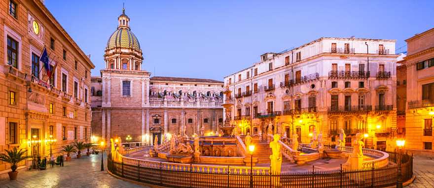 Fontana Pretoria in Palermo, Italy