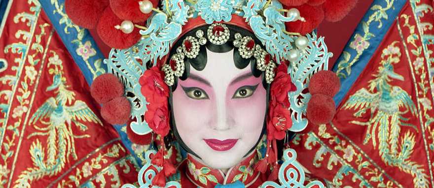 Opera actress in Beijing, China.