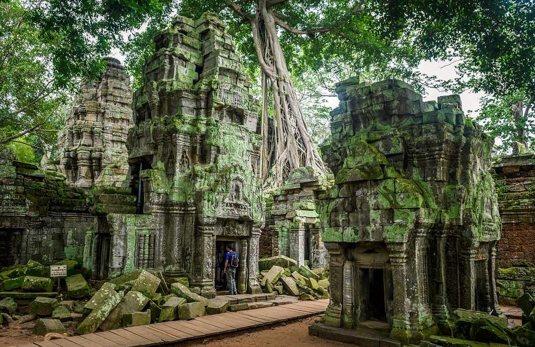 Wat Ta Prohm Temple in Siem Reap, Cambodia