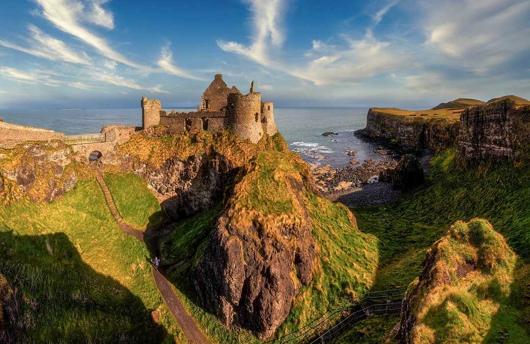Dunluce Castle in  Bushmills, Northern Ireland