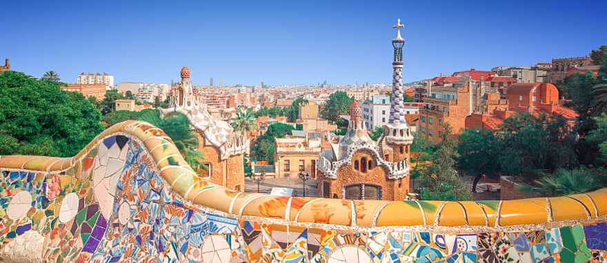 Park Guell in Barcelona, Spain Park Guell in Barcelona
