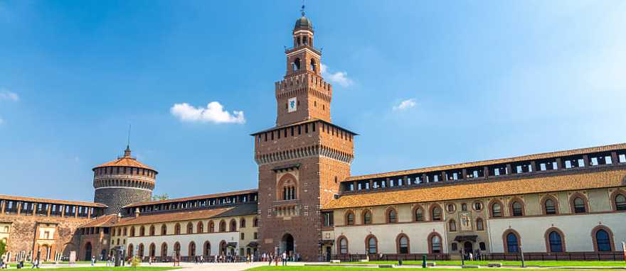 Sforza Castle Castello Sforzesco is one of the symbols of Milan, Italy