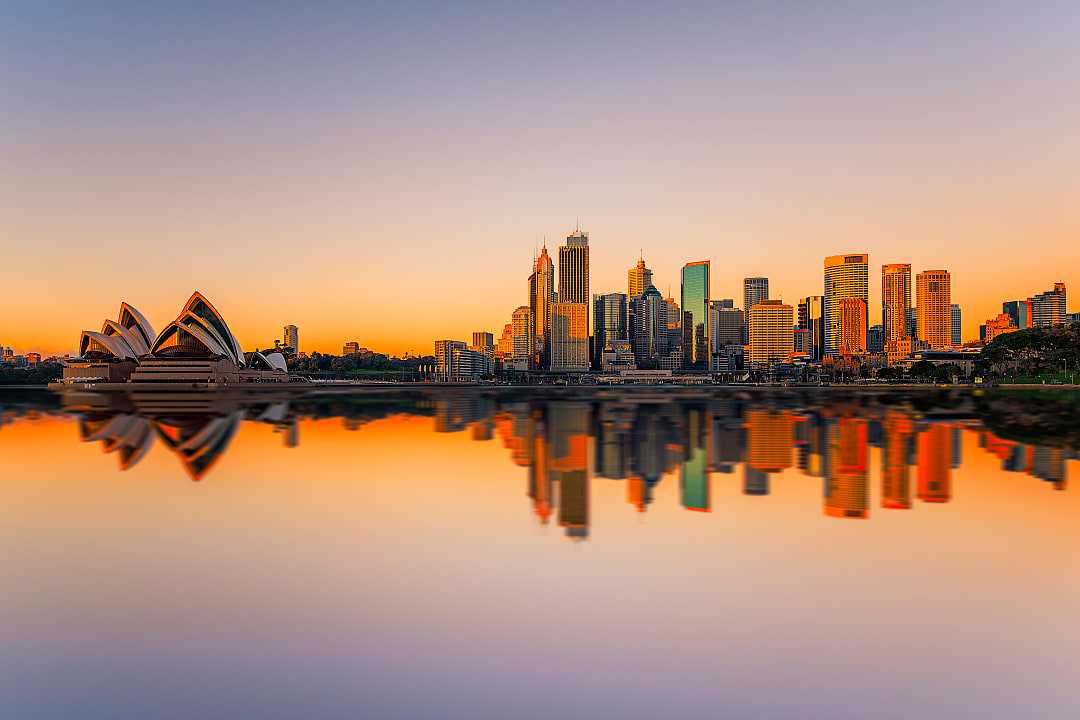 Sydney at sunset in Australia