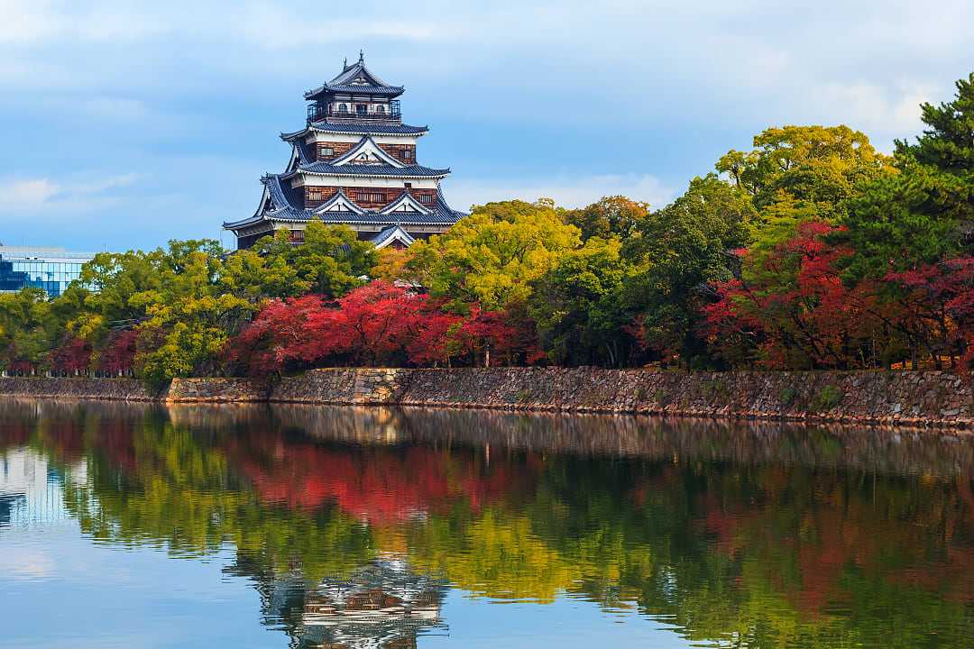 Hiroshima Castle in Japan