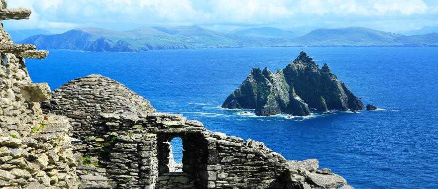 Castle ruins in Skelling Michael, Ireland