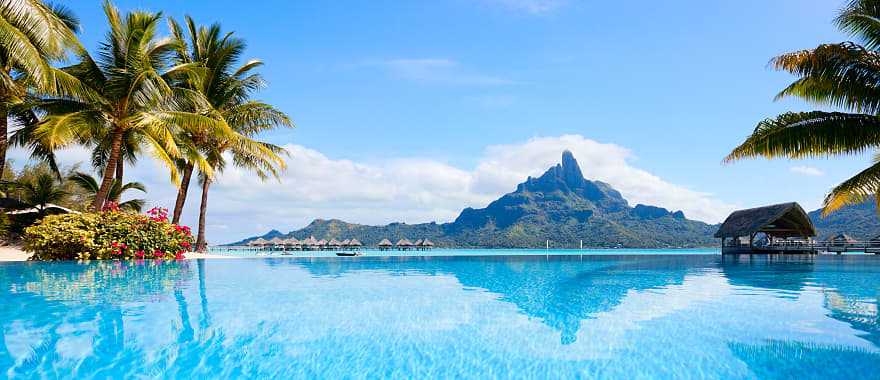 View of Otemanu mountain in Bora Bora