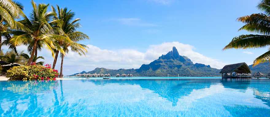 View of Otemanu mountain in Bora Bora