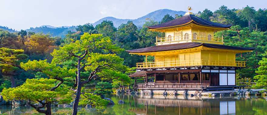 Kinkaku-Ji, the Golden Pavilion, in Kyoto, Japan. Kinkaku-Ji, the Golden Pavilion, in Kyoto, Japan.