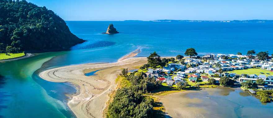 Small islands in Auckland, New Zealand