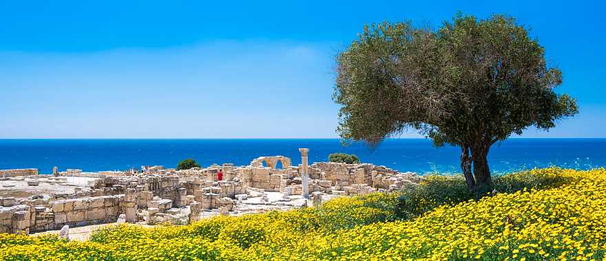 Achilles' House Kourio Basilica at The Sanctuary of Apollo at the Kourion World Heritage Archaeological site