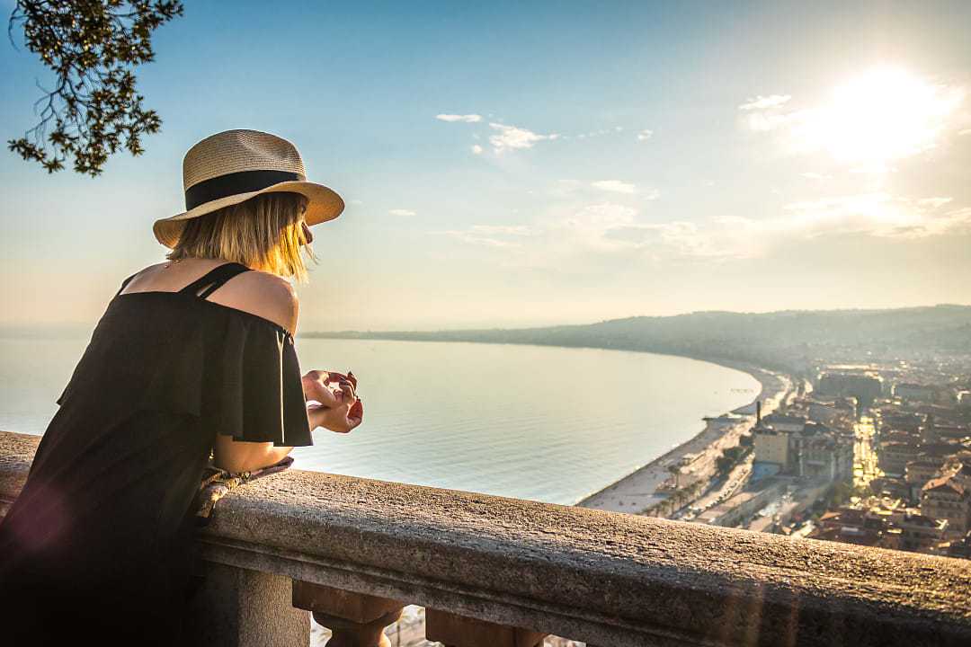 Coastline in Nice, France