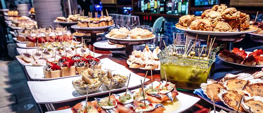 Pintxos in San Sebatian, Spain