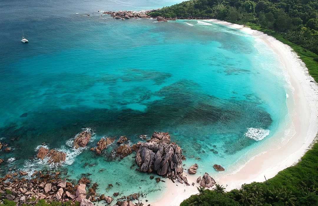 Anse Lazio, Praslin Islands, Seychelles  Turquoise waters and iconic granite boulders — paradise found at Anse Lazio, Praslin Island, Seychelles.